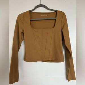 Burnt Orange Abercrombie Long Sleeve